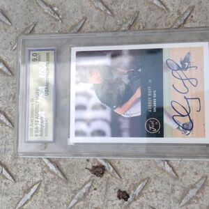 Autographed Baseball Card